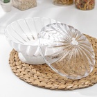 Ваза для хлеба и фруктов "Грация",1,5 л, хлебница, круглая, цвет белый - фото 809434842