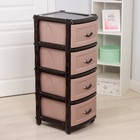 Комод 4-х секционный, бежево-коричневый - Фото 2