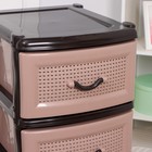 Комод 4-х секционный, бежево-коричневый - Фото 3