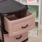 Комод 4-х секционный, бежево-коричневый - Фото 5