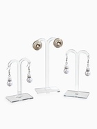 Подставка под серьги «QF. Полукруг», набор 3 шт., h=8.5, 10 и 12 см, прозрачная - Фото 1