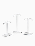 Подставка под серьги «QF. Полукруг», набор 3 шт., h=8.5, 10 и 12 см, прозрачная - Фото 3