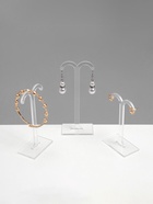 Подставка под серьги «QF. Полукруг», набор 3 шт., h=8.5, 10 и 12 см, прозрачная - Фото 5