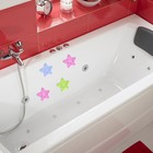 Мини-коврик для ванны «Звезда», 10×10 см, цвет МИКС - Фото 2