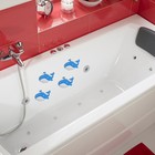Набор мини-ковриков для ванны на присосках Доляна «Кит», 10×13 см, 5 шт - Фото 2