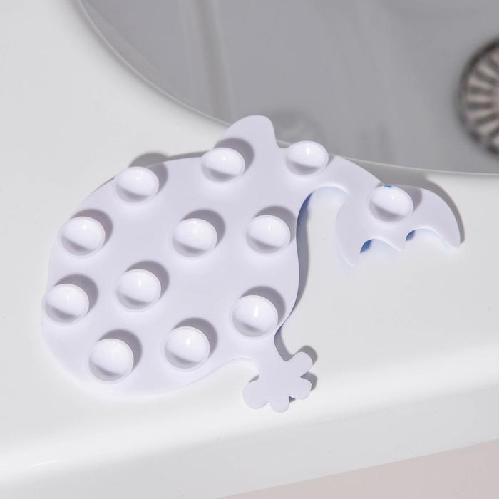 Набор мини-ковриков для ванны на присосках Доляна «Океан», 16×16 см, 5 шт, цвет МИКС - фото 1896595582