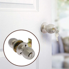 Защелка 1103, с ключом, цвет матовый никель - Фото 1