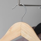 Плечики для одежды с зажимами Доляна, размер 46-48, цвет светлое дерево - Фото 5