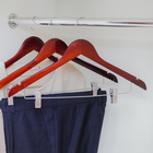 Плечики для одежды с зажимами Доляна, размер 46-48, цвет вишнёвый - Фото 2