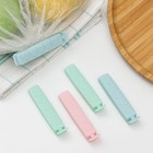 Зажимы для пакета Доляна, 8 см, 5 шт, цвет МИКС - Фото 2