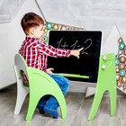Комплект детской мебели «День-ночь»: парта, мольберт, стульчик. Цвет салатовый - Фото 8