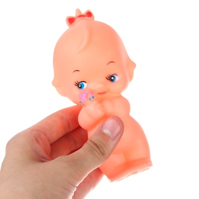 Резиновая игрушка для ванны Крошка Я «Девочка», с пищалкой, 1 шт.