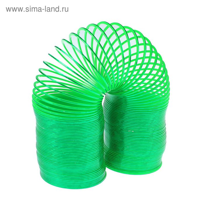 Пружинка-радуга "Блеск", цвет зеленый - Фото 1