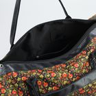 Сумка дорожная, отдел на молнии, наружный карман, длинный ремень, цвет оранжевый/чёрный - Фото 5