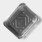 Формы для выпечки и запекания Доляна, набор 3 шт., 490 мл, 15×12.4×4.4 см, фольга, серебристые - Фото 2