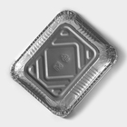 Формы для выпечки и запекания Доляна, набор 3 шт., 490 мл, 15×12.4×4.4 см, фольга, серебристые - Фото 5