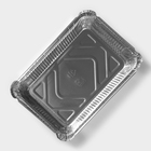 Формы для выпечки и запекания Доляна, набор 3 шт., 780 мл, 21×14.7×5 см, фольга, серебристые - Фото 2