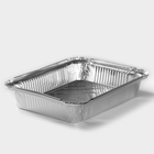 Формы для выпечки и запекания Доляна, набор 2 шт., 1.04 л, 22.5×18×4.5 см, фольга, серебристые - Фото 3