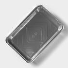 Формы для выпечки и запекания Доляна, набор 2 шт., 2.235 л, 31×21×5.5 см, фольга, серебристые - Фото 2