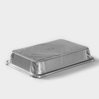 Формы для выпечки и запекания Доляна, набор 2 шт., 2.235 л, 31×21×5.5 см, фольга, серебристые - Фото 4