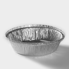 Формы для выпечки и запекания Доляна, набор 2 шт., 770 мл, d=19.5 см, фольга, серебристые - Фото 3