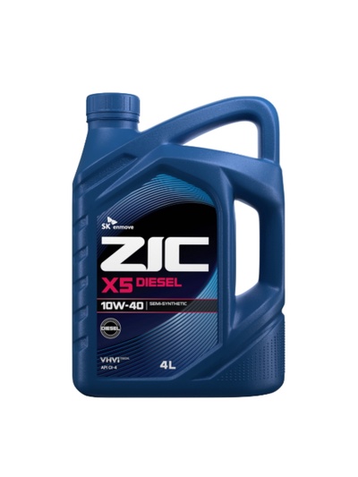 Масло моторное ZIC X5 10W-40 diesel, 4 л