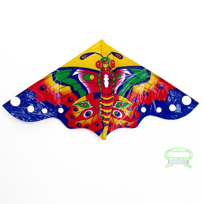 Воздушный змей «Цветная бабочка», с леской - фото 1884685972