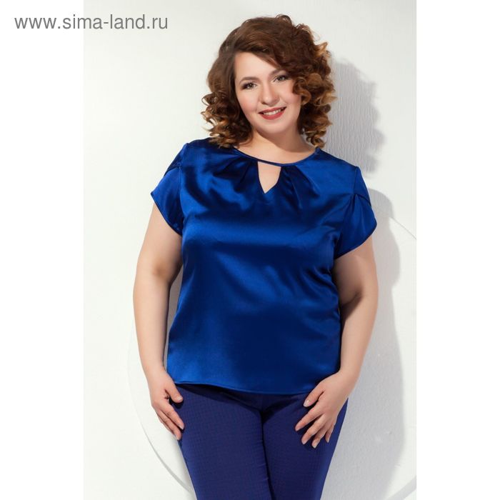 Блуза женская, размер 50, цвет синий Б-179/4 - Фото 1