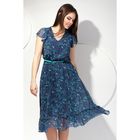Платье женское, размер 46, цвет синий+бирюза П-468 - Фото 1