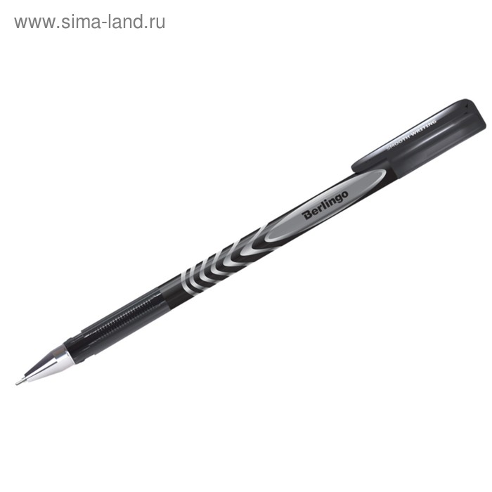 Ручка гелевая Berlingo G-Line, узел 0.5мм, чернила чёрные, игольчатый стержень - Фото 1