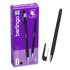 Ручка гелевая 0.5 мм Berlingo Velvet, стержень чёрный, прорезиненный корпус - Фото 1