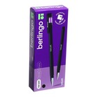 Ручка гелевая 0.5 мм Berlingo Velvet, стержень чёрный, прорезиненный корпус - Фото 9