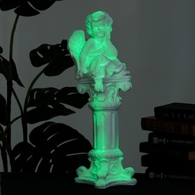 Светящаяся фигура 'Ангел сидя на колонне' 17х51х16см