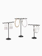 Подставка под серьги QF «Волны», набор 3 шт., h=9.5, 11, 13 см, чёрная - Фото 1