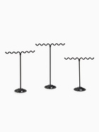 Подставка под серьги QF «Волны», набор 3 шт., h=9.5, 11, 13 см, чёрная - Фото 3