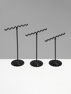 Подставка под серьги QF «Волны», набор 3 шт., h=9.5, 11, 13 см, чёрная - Фото 5