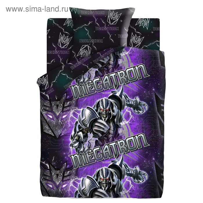 Постельное бельё 1,5 сп Transformers Neon «Мегатрон» - Фото 1