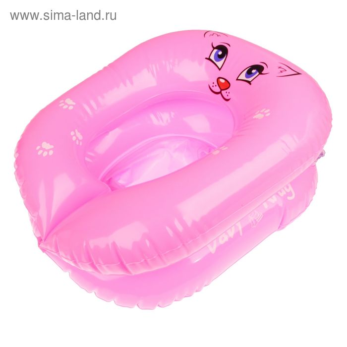 Горшок детский надувной, дорожный, цвет розовый - Фото 1