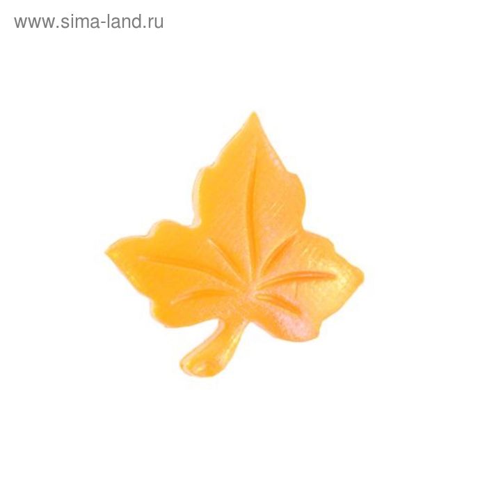 Пуговица детская "Листок", 21мм, цвет жёлтый - Фото 1