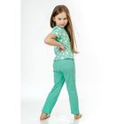 Пижама для девочки Стелла PL, рост 122 см, цвет ментол - Фото 2