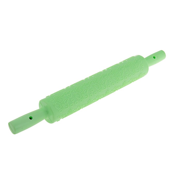 Скалка кондитерская фактурная 37 см "Розы" - Фото 1