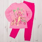 Пижама для девочки, рост 140 см, цвет розовый М330 - Фото 1