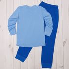 Пижама для мальчика, рост 146 см, цвет голубой М330 - Фото 2