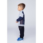 Куртка для мальчика, рост 98 см,цвет тёмно-синий /серый меланж Н787 - Фото 3