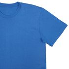Футболка однотонная мужская цвет голубой, р-р 50 (L) - Фото 3