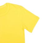 Футболка однотонная женская цвет желтый, р-р 46 (M) - Фото 3