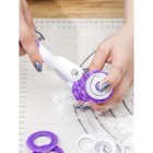 Валик для нарезки теста Доляна «Лепота», 12.5×3×19 см, 4 насадки, цвет белый - Фото 7