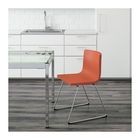 Стул, хромированный, Мьюк оранжевый БЕРНГАРД - Фото 5