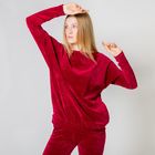 Костюм женский (джемпер, брюки) "Селин", цвет бордовый, р-р 42 2031 - Фото 3