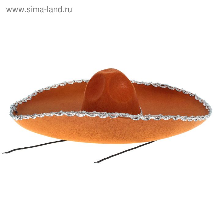 Шляпа "Мексиканец" коричневая - Фото 1